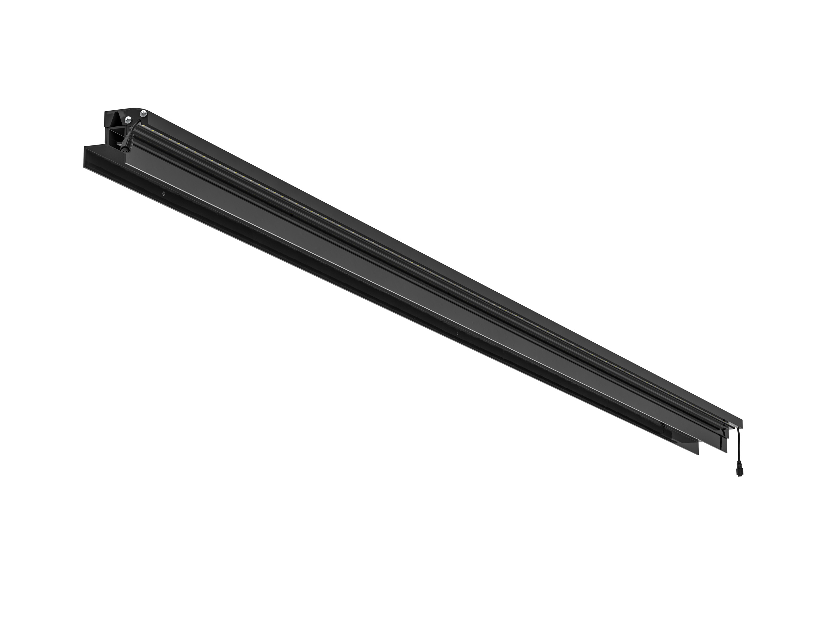 LED Prestige Leuchtleiste 173,3 cm — anthrazit für Holzzaun